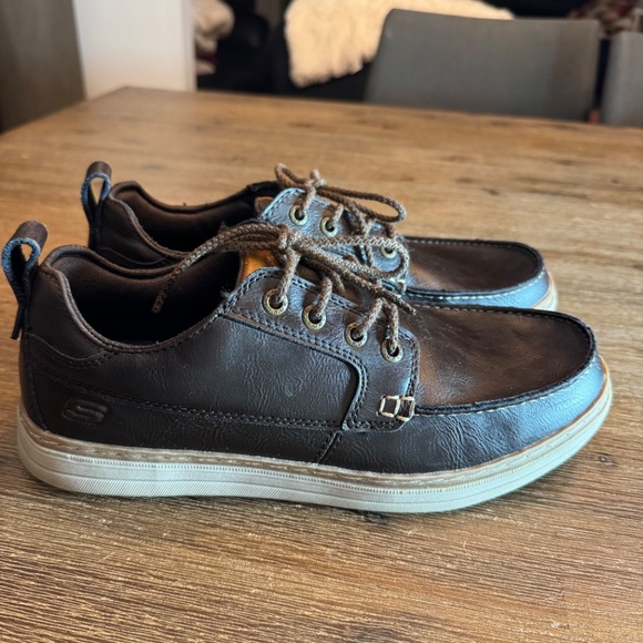 Skechers Men's Heston SN 65875 Chukka Casual Sneaker Brown Leather US 8 - Picture 6 of 15